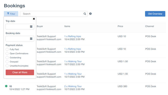 Booking overview filter-2