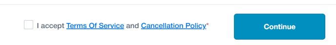 Canncellation policy link in widget