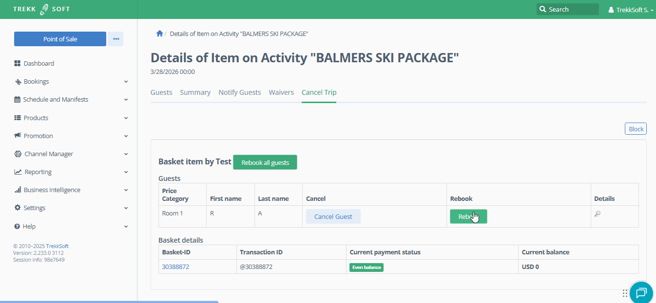 Manifest - Rebook guest