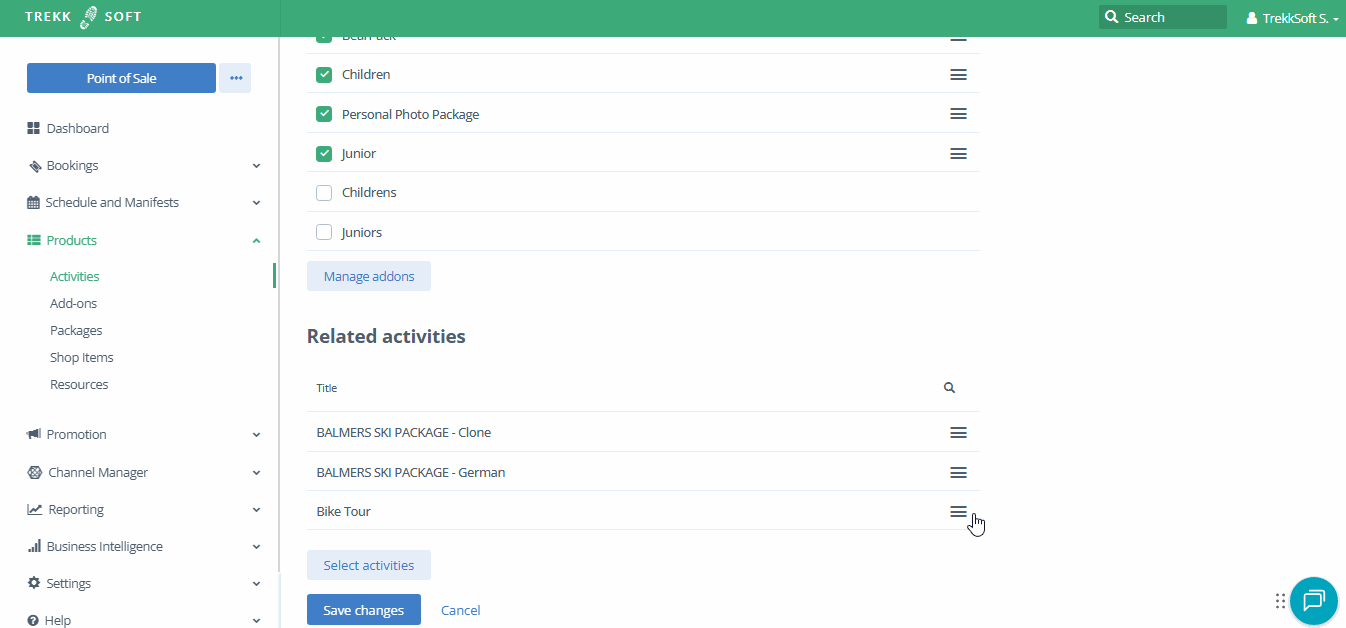 Order Related activities
