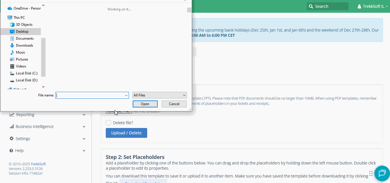 PDF Ticket-Customize ticket