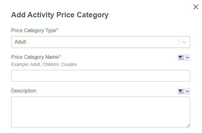 Price Category Type