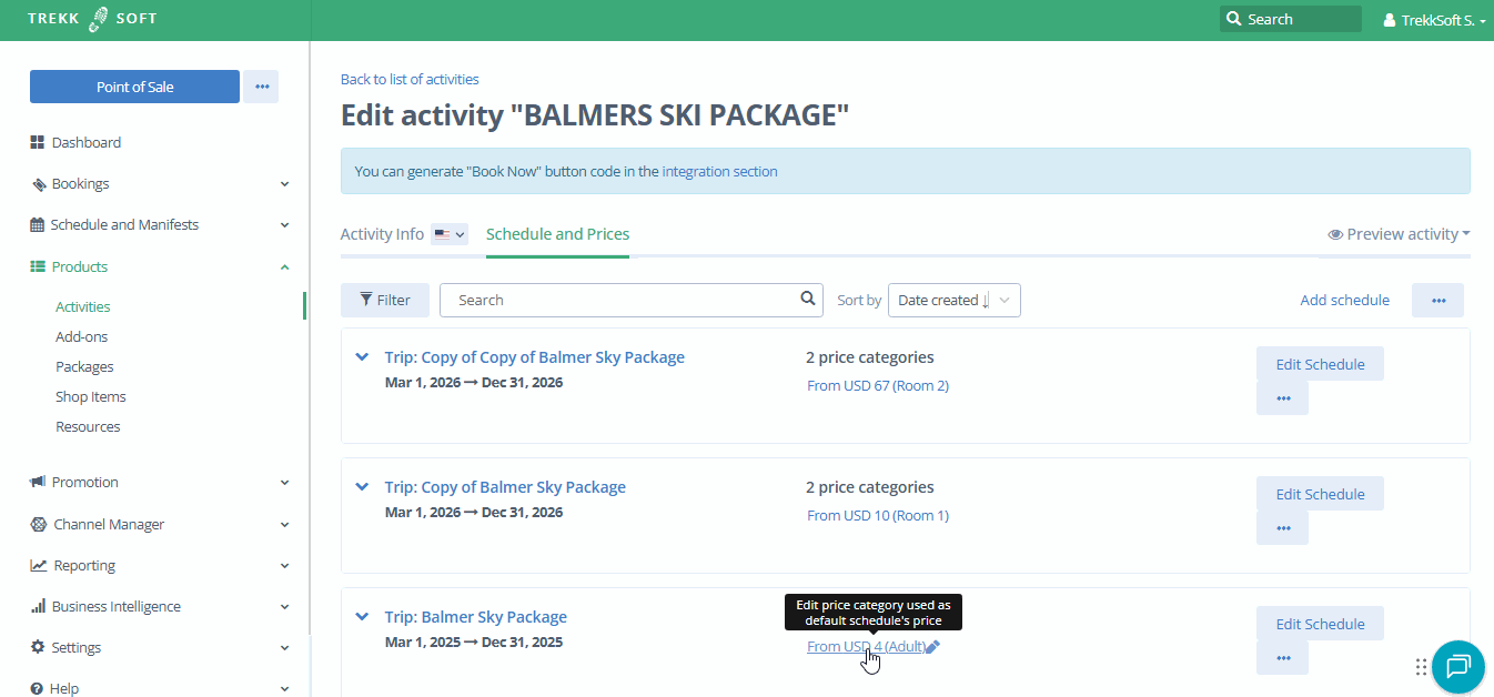 Widget - Set From price