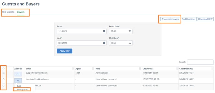 anonymize guest data