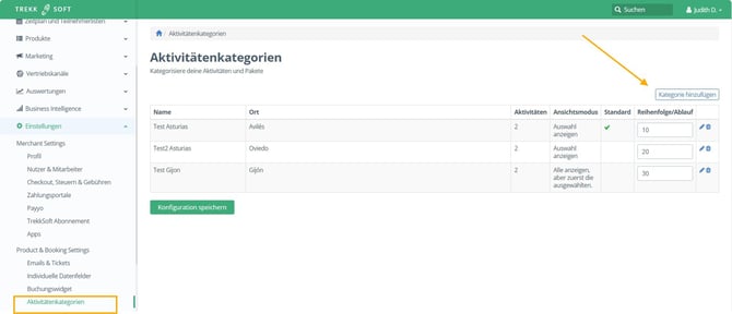Aktivitätenkategorie1