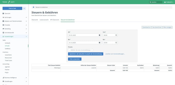 Steuern und Gebühren1