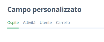 campo personalizzato