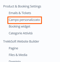 campo personallizato crea