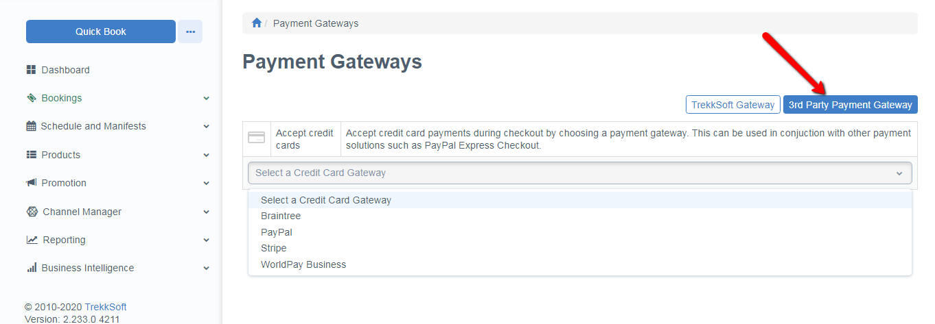 3rd Party Payment Gateways