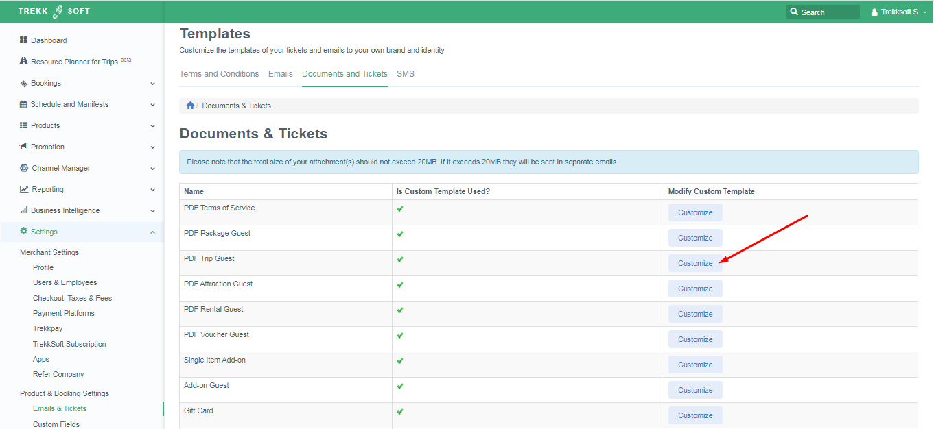 how to customise your pdf tickets